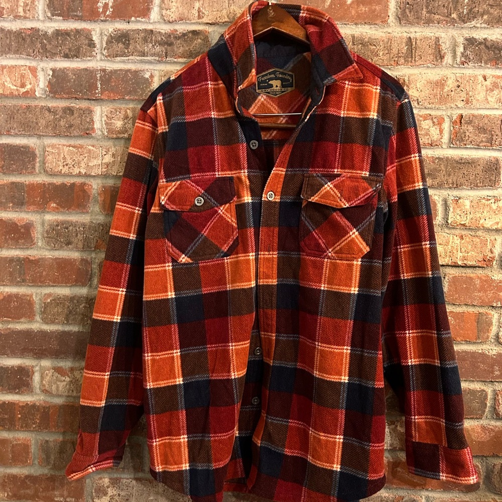 Fleece/flannel men’s medium freedom foundry